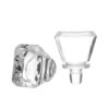clear glass cork for vodka glass bottle
