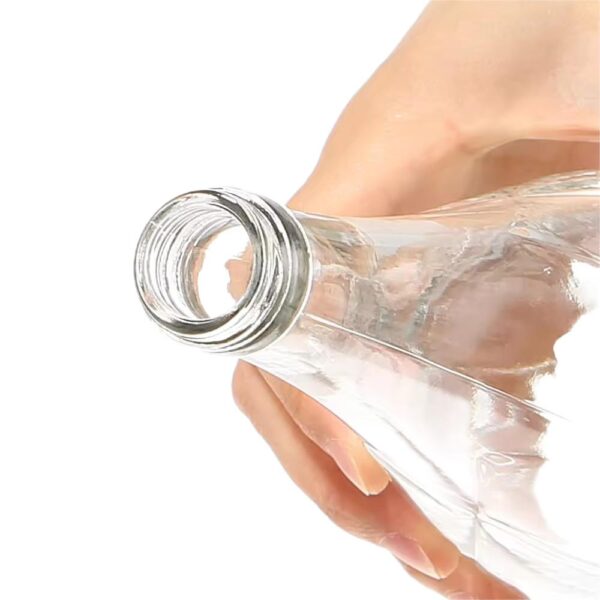 water drop bottle with lines engraved