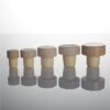Custom Round wooden top 18.5mm T bar stoppers for Whiskey bottles