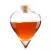 Heart shape custom spirits glass bottle