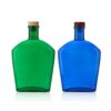 transparent color spraying glass bottles