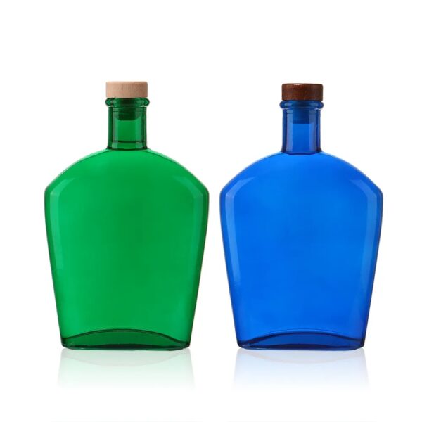 transparent color spraying glass bottles