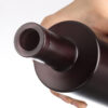 500ml 700ml 750ml dark color coating flat shoulder tall glass bottle