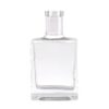 500ml custom super flint crystal glass alcoholic square bottle for vodka