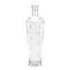 700ml premium engraved diamond cut crystal glass bottle