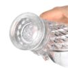 700ml premium engraved diamond cut crystal glass bottle