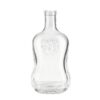 700ml private logo embossing rum bottle super flint glass