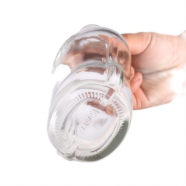 700ml private logo embossing rum bottle super flint glass