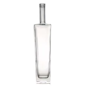 750ml 1000g square thick base rum vodka bottle