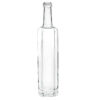 750ml 750g screw top  polygonal base flint glass alcoholic bottle manufacturer