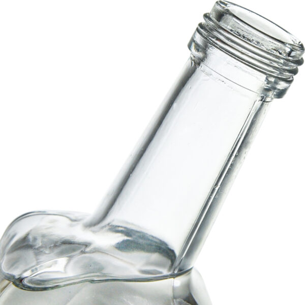 750ml 750g screw top  polygonal base flint glass alcoholic bottle manufacturer
