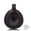 500ml 800g Spraying matte black spirit bottle free samples available