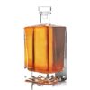 500ml embossed bottom design square vodka bottle free samples available