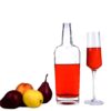 700ml 900g square diamond cut crystal white flint whiskey glass bottle