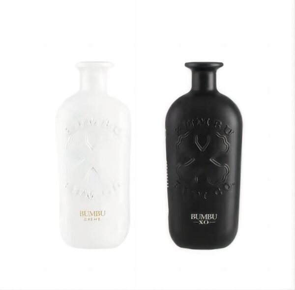700ml color spray rum bottle screen print label factory manufacturer
