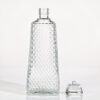 700ml diamonde full cut engraved premium quality square glass bottle