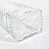 700ml diamonde full cut engraved premium quality square glass bottle