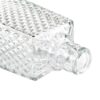 700ml diamonde full cut engraved premium quality square glass bottle