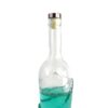 750ml private brand custom rum bottle super flint glass with caps