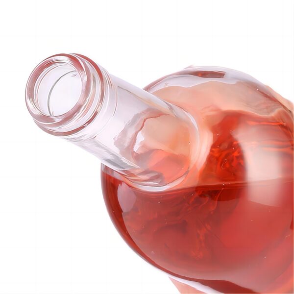 750ml super flint glass god hand design vodka bottle