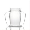 865ml 520g Hexagonal glass jar with pot belly