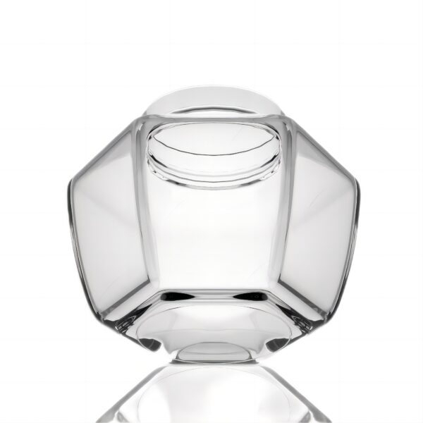 865ml 520g Hexagonal glass jar with pot belly