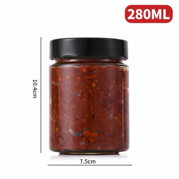 small size glass jars With Lids spice storage glass jar