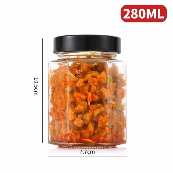 small size glass jars With Lids spice storage glass jar