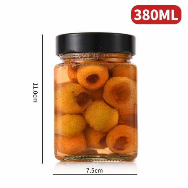 small size glass jars With Lids spice storage glass jar