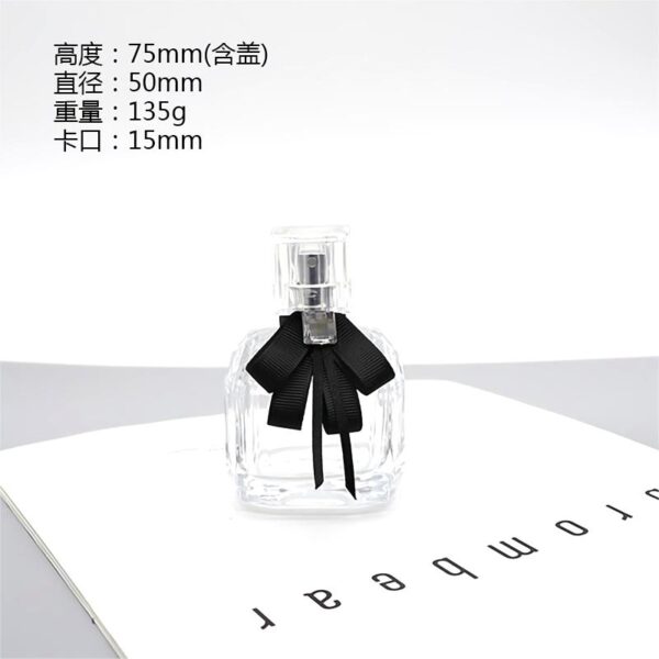 30ml 50ml 100ml High end spray bayonet square glass perfume bottle