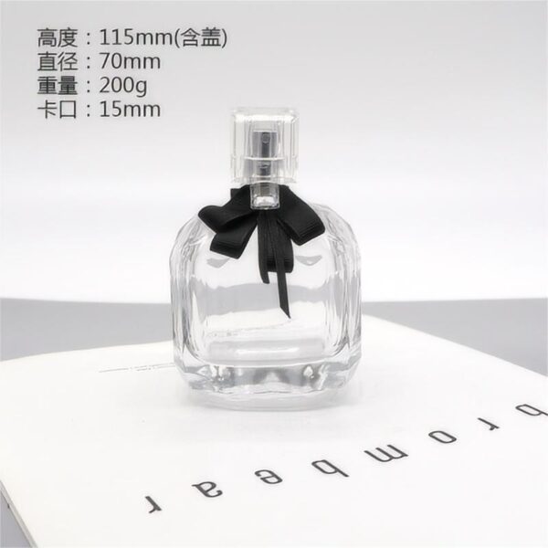 30ml 50ml 100ml High end spray bayonet square glass perfume bottle