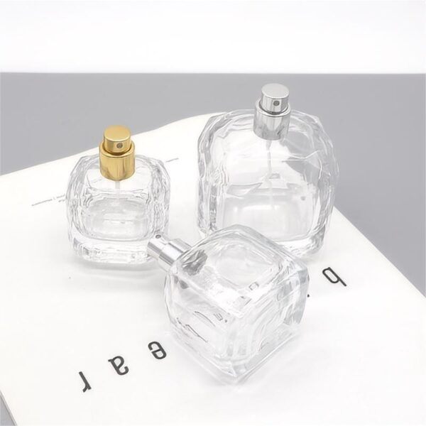 30ml 50ml 100ml High end spray bayonet square glass perfume bottle