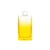 Cosmetic 100 ml Green Colored Square Lotion Cream Bottles Glass Perfume Diffuser Bottle with Metal Cap