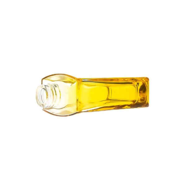 Cosmetic 100 ml Green Colored Square Lotion Cream Bottles Glass Perfume Diffuser Bottle with Metal Cap