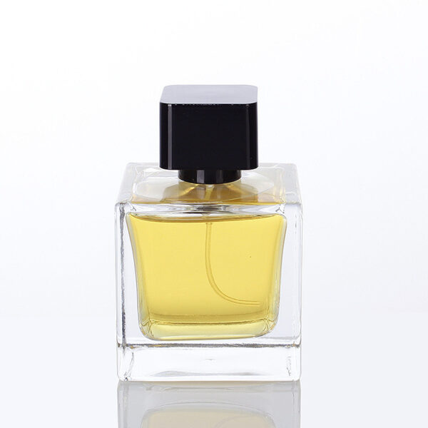 Wholesale 30ml50ml100ml square clear perfume bottle spray cap