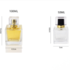 Wholesale 30ml50ml100ml square clear perfume bottle spray cap