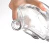 700ml Best Selling clear glass popular design whisky bottle with cap