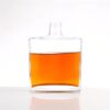 700ml Wholesale luxury square flat glass whisky bottle brandy bottle
