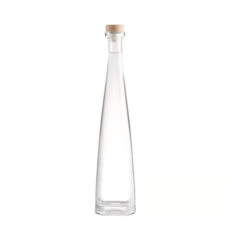 750ml Conical tall premium high-end tequila design brand private custom glass bottle
