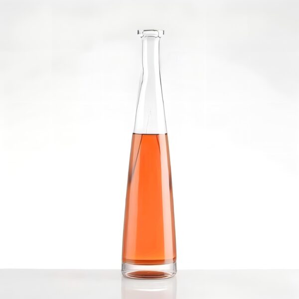 750ml Conical tall premium high-end tequila design brand private custom glass bottle