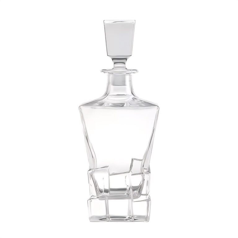 750ml wholesale clear personalized whiskey embossed glass tequila liquor bottle