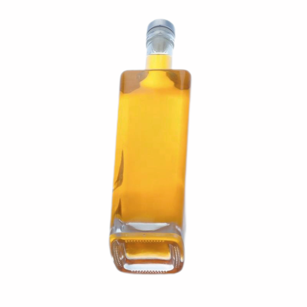 700ml 750ml Transparent Glass Bottle Premium Whisky Bottle With Cork Finished classic design for rum Sinobottles wholesale