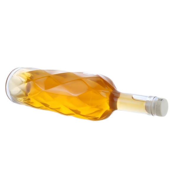 750ml White wine Glass Spirit Liquor Bottle Engraved Glass Whisky high end design by Shandong Sinobottles