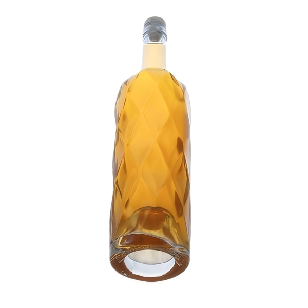 750ml White wine Glass Spirit Liquor Bottle Engraved Glass Whisky high end design by Shandong Sinobottles