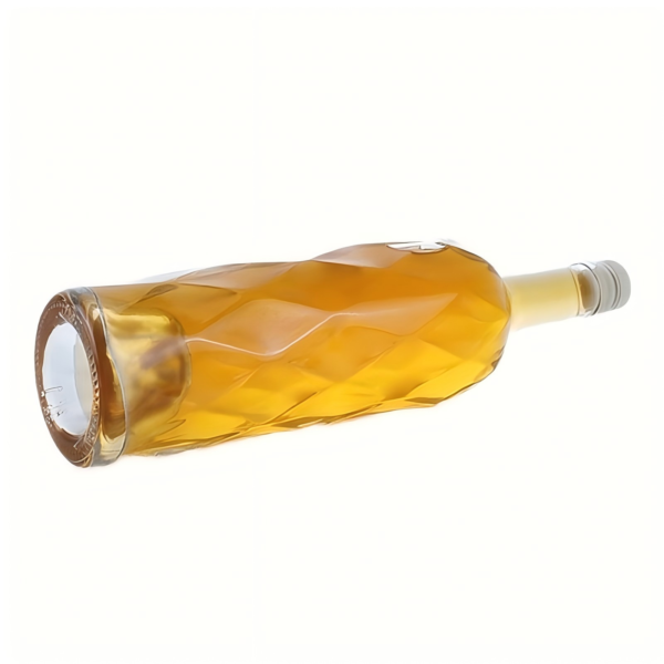 750ml White wine Glass Spirit Liquor Bottle Engraved Glass Whisky high end design by Shandong Sinobottles