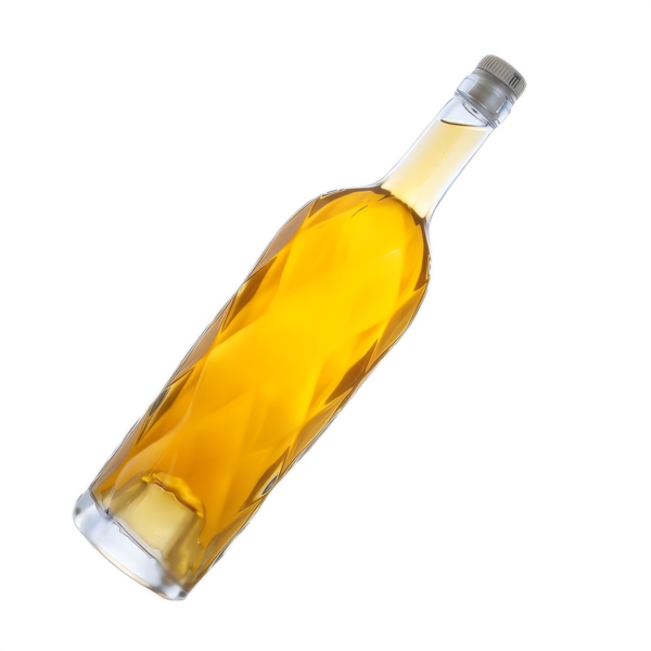 750ml White wine Glass Spirit Liquor Bottle Engraved Glass Whisky high end design by Shandong Sinobottles