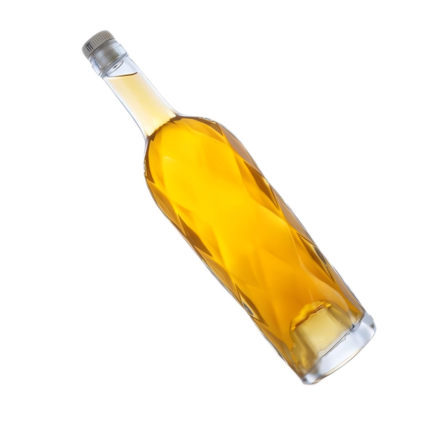 750ml White wine Glass Spirit Liquor Bottle Engraved Glass Whisky high end design by Shandong Sinobottles