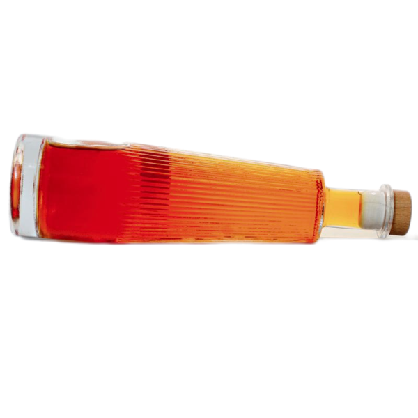 750ml engraved stripes tequila glass bottle factory direct wholesale T cork supplied by Sinobottles