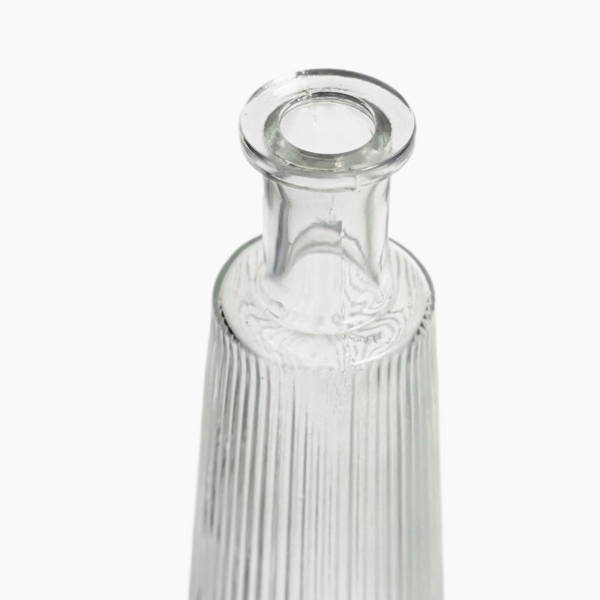 750ml engraved stripes tequila glass bottle factory direct wholesale T cork supplied by Sinobottles