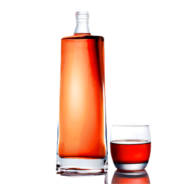 750ml twist empty tequila glass bottle design screw top unique mold design Sinobottles Packaging